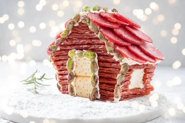 Kerstmis charcuterie chalet — Stockfoto