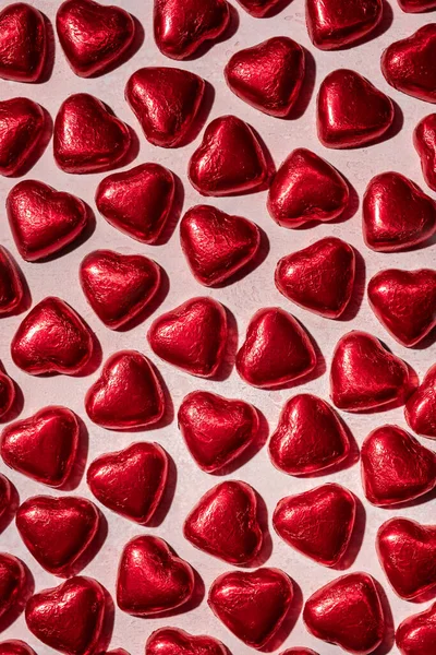 Dulces del corazón del caramelo del chocolate para el día de San Valentín —  Fotos de Stock