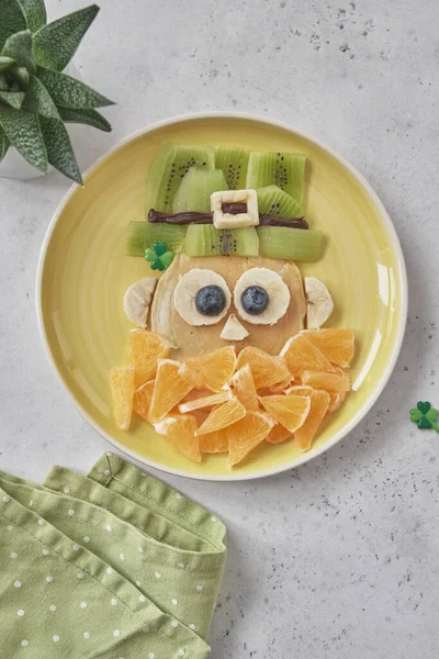 St Patricks Day Colazione pancake — Foto Stock