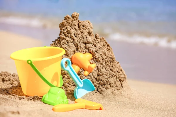 Childrens beach sand toys — Stock Photo, Image