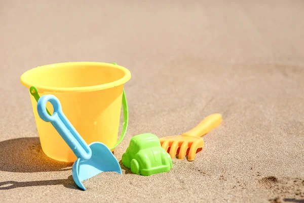 Παιδικά παιχνίδια άμμου παραλία — Φωτογραφία Αρχείου