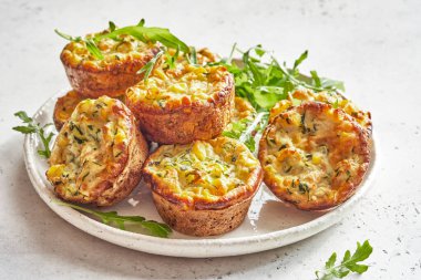 Kabak mısırlı yumurtalı kek.