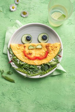 Çocuklar için kahvaltı - Kurbağa omleti