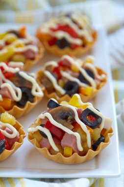 tatil meze tabağı üzerinde