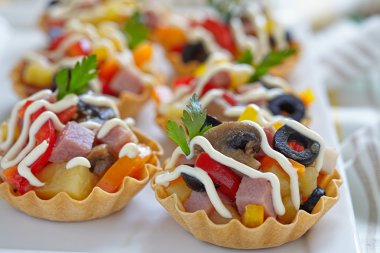 tatil meze tabağı üzerinde