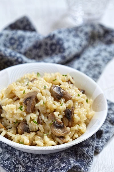 Mantarlı Risotto — Stok fotoğraf