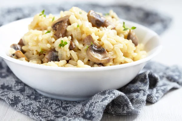 Mantarlı Risotto — Stok fotoğraf