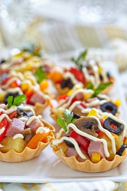tatil meze tabağı üzerinde