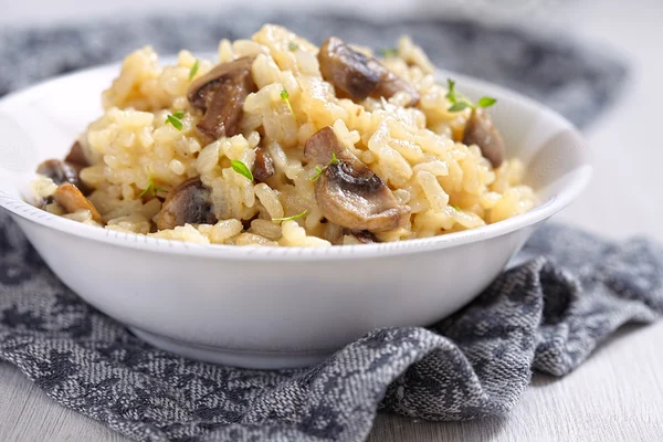 Paddenstoel Risotto — Stockfoto