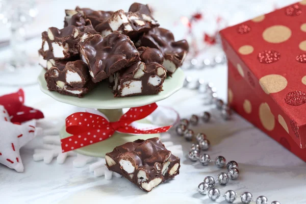 Rocky road fudge — Stockfoto