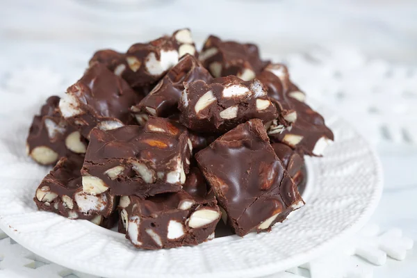 Rocky Road Fudge – stockfoto