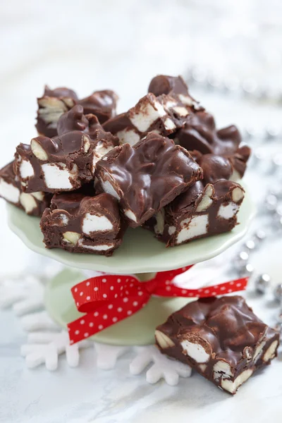 Rocky road fudge — Stock Photo, Image