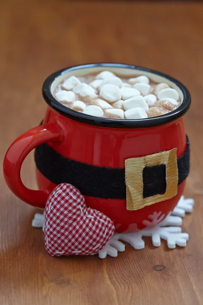 Varm sjokolade og marshmallows – stockfoto