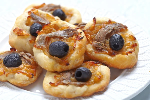 Mini pissaladieres — Stok fotoğraf