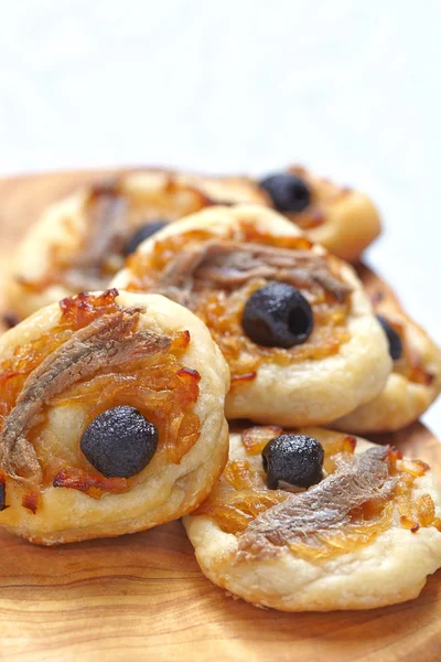 Mini pissaladieres — Stockfoto