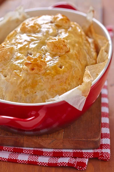 Fillet Wellington in puff pastry — Stock Photo, Image