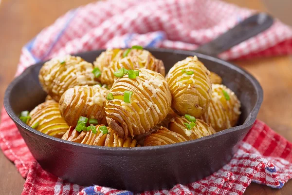 Hasselback potatoes — Stock Photo, Image