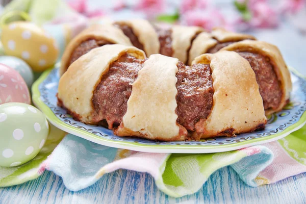 Anillo de pastel de carne — Foto de Stock