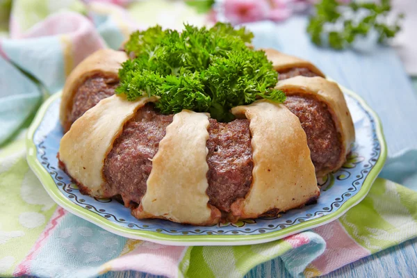 Meatloaf ring — Stock Photo, Image
