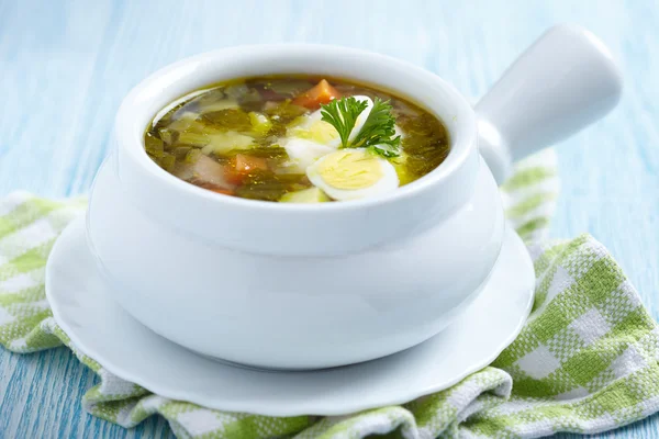 Bıldırcın yumurtası ile kuzukulağı çorbası