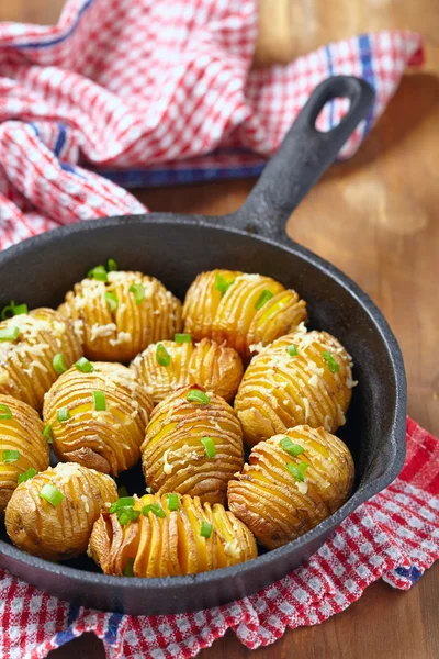 Patate Hasselback — Foto Stock