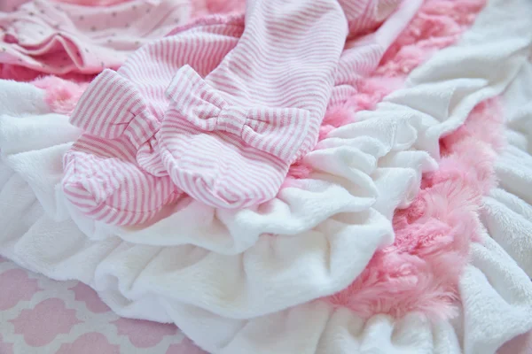 Layette for newborn baby girl — Stock Photo, Image