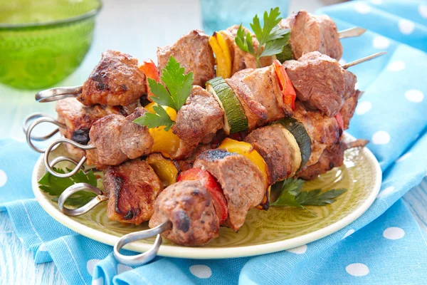 Gegrilde varkensvlees kebab — Stockfoto