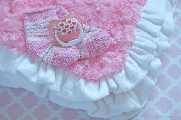 Layette for newborn baby girl — Stock Photo, Image