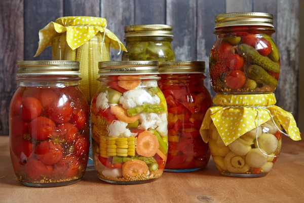 Autumn preserves. Marinated food. — Stock Photo, Image