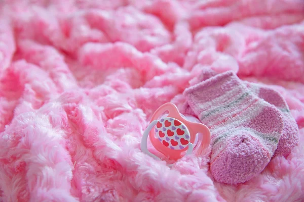 Layette for newborn baby girl — Stock Photo, Image