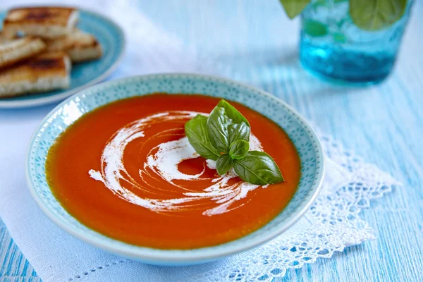 Tomato soup — Stock Photo, Image