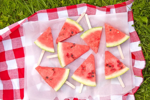 Anguria pops per un picnic — Foto Stock