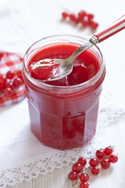 Red currant jelly — Stock Photo, Image