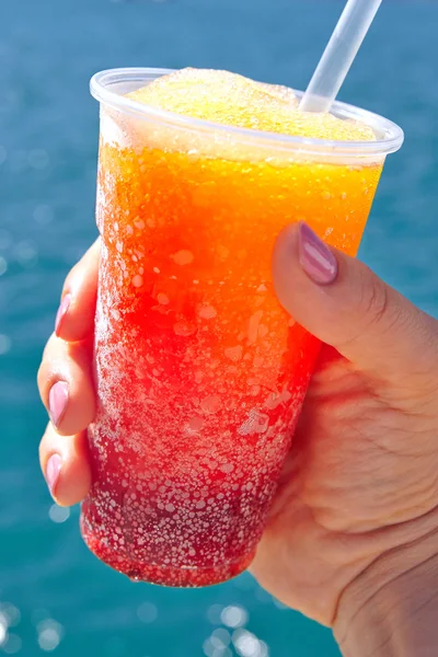 Frozen fruit drink — Stock Photo, Image