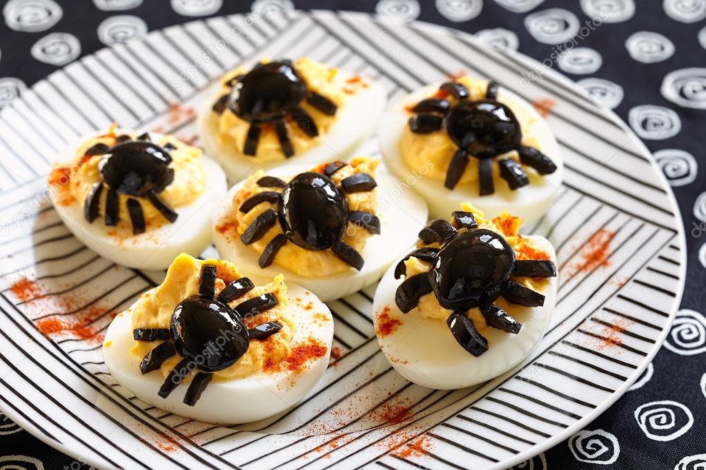 Deviled eggs for Halloween