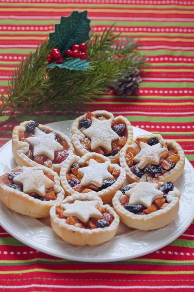 Tortas de picada de Natal — Fotografia de Stock