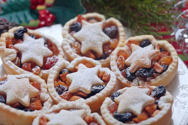 Pasteles de carne de Navidad — Foto de Stock