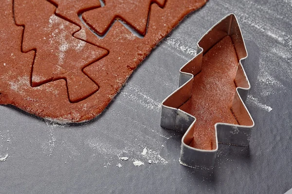 Gingerbread dough for Christmas cookies — Stock Photo, Image