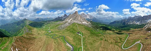 Dolomitler Dağ Manzarası Yukarıdan — Stok fotoğraf