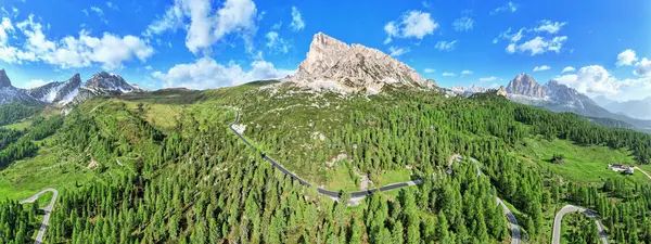 Dolomitas Montanhas Vista Panorâmica Cima — Fotografia de Stock