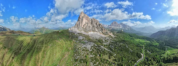 Dolomitas Montanhas Vista Panorâmica Cima — Fotografia de Stock
