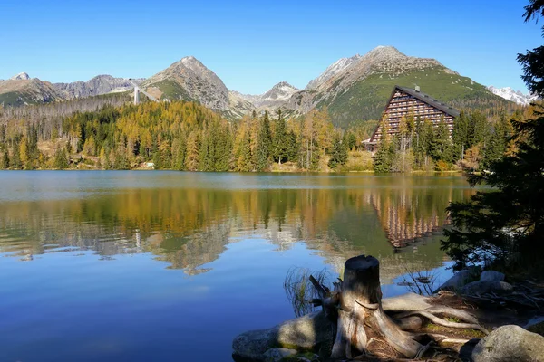 Panorama paesaggistico, Vista panoramica sul lago — Foto Stock