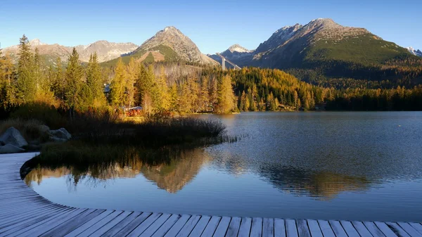 Panorama paesaggistico, Vista panoramica sul lago — Foto Stock