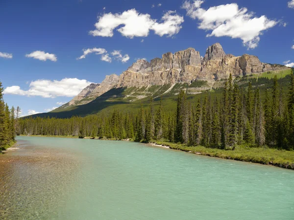 Kale dağlar - Kanada Rocky Dağları Stok Resim