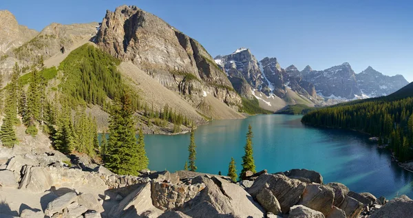 Jezioro Moraine - Alberta, Kanada Obrazek Stockowy