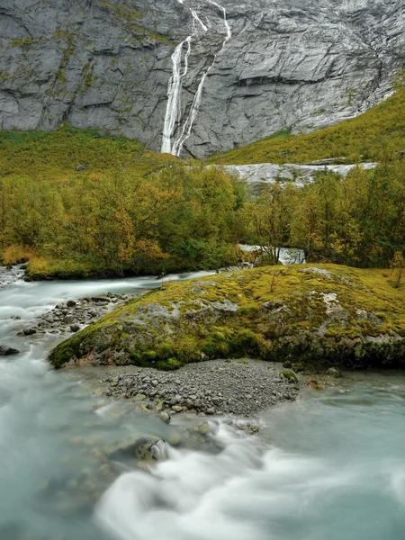 Ledovcové řeky, Norsko — Stock fotografie