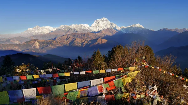 Puncak Dhaulagiri, Himalaya — Stok Foto