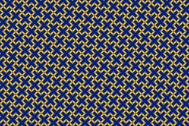 Barbados bayrağının renklerinde basit geometrik desen