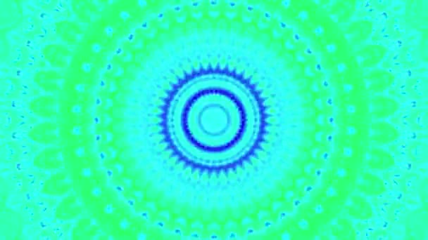 Fondo Caleidoscopio Psicodélico Geométrico Mandala Abstracto Fondo Movimiento Del Caleidoscopio — Vídeo de stock