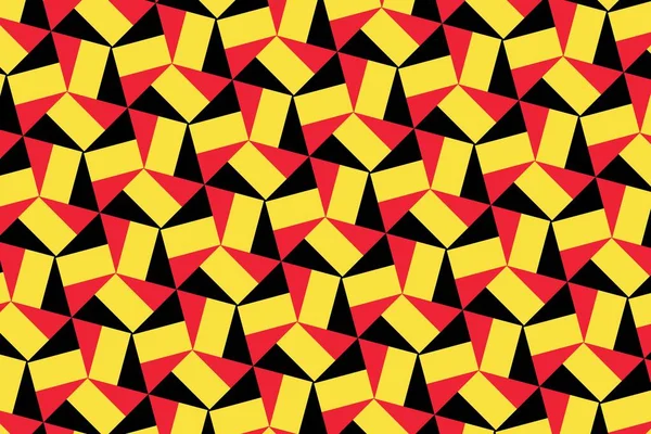Jednoduchý Geometrický Vzor Barvách Belgické Národní Vlajky — Stock fotografie